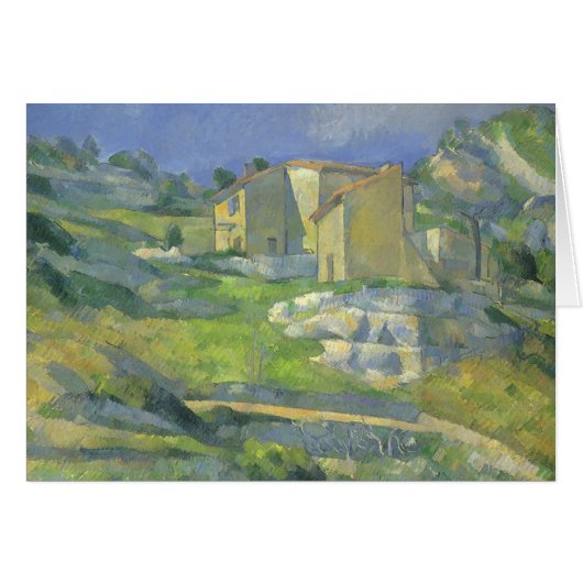 Huizen in Provence van Paul Cezanne,  kunst (Voorkant Horizontaal)
