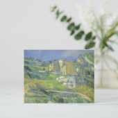 Huizen in Provence van Paul Cezanne,  kunst Briefkaart (Staand voorkant)