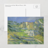 Huizen in Provence van Paul Cezanne,  kunst Briefkaart (Voorkant / Achterkant)