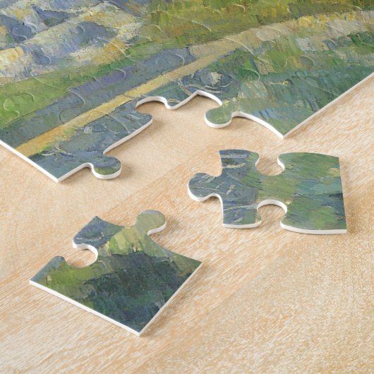 Huizen in Provence van Paul Cezanne,  kunst Legpuzzel (Zijkant)