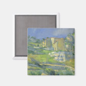 Huizen in Provence van Paul Cezanne,  kunst Magneet (Voorkant / Achterkant)