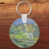 Huizen in Provence van Paul Cezanne, kunst Sleutelhanger (Voorkant)