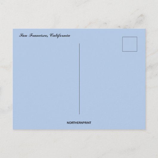 Huizen in San Francisco Californië Briefkaart (Achterkant)