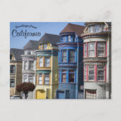 Huizen in San Francisco Californië Briefkaart (Voorkant)