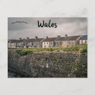 Huizen in Wales Briefkaart