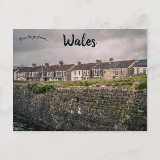 Huizen in Wales Briefkaart (Voorkant)
