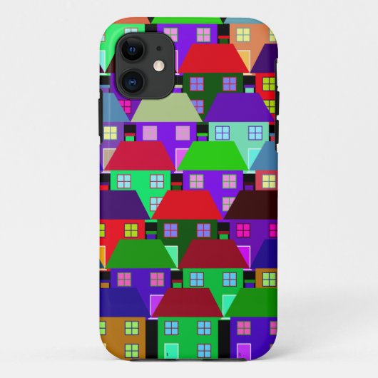 HUIZEN KLEURRIJK THUIS GEMEENSCHAP Case-Mate iPhone CASE (Achterkant)