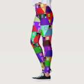 HUizen KLEURRIJK THUIS GEMEENSCHAP   Leggings (Links)