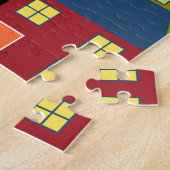 HUizen KLEURRIJK THUIS GEMEENSCHAP Legpuzzel (Zijkant)