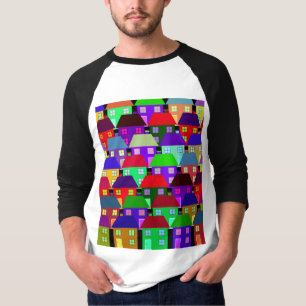 HUIZEN KLEURRIJK THUIS GEMEENSCHAP T-shirt