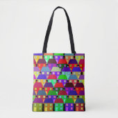 HUizen KLEURRIJK THUIS GEMEENSCHAP  Tote Bag (Voorkant)