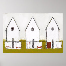  huizen met was poster