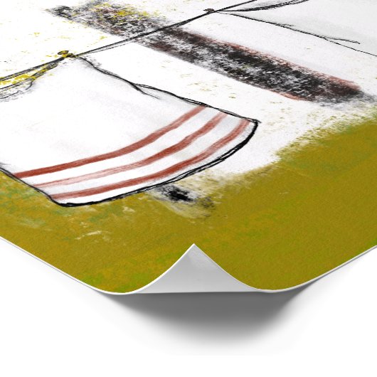  huizen met was poster (Hoek)