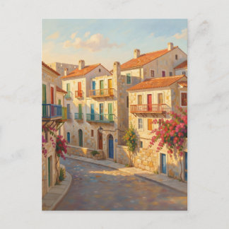 Huizen op St Barbara's Bastion Valletta Malta Briefkaart