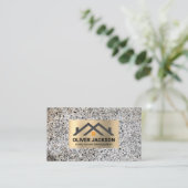 Huizen pictogram | Stone Wall Metal Lijst Visitekaartje (Staand voorkant)