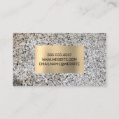 Huizen pictogram | Stone Wall Metal Lijst Visitekaartje (Achterkant)