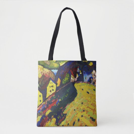 Huizen te Murnau door Wassily Kandinsky Tote Bag (Voorkant)