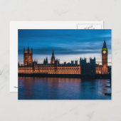 Huizen van het Parlement & Big Ben, Londen, Briefkaart (Voorkant / Achterkant)