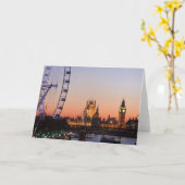Huizen van het Parlement & het Oog van Londen Kaart (Gele Bloem)