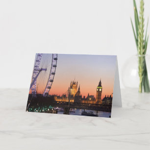 Huizen van het Parlement & het Oog van Londen Kaart