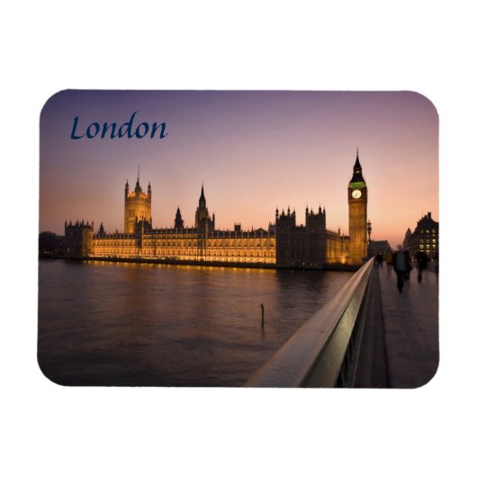 Huizen van het Parlement in Londen souvenir foto Magneet (Horizontaal)