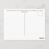 Huizen van het Parlement Londen Briefkaart (Achterkant)