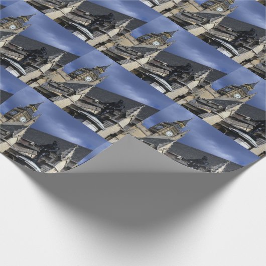 Huizen van het Parlement Londen Cadeaupapier (Hoek)