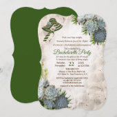 Huizen van Strand Groen & Succulent Bachelorette P Kaart (Voorkant / Achterkant)