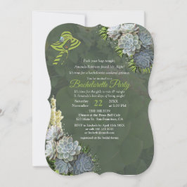 Huizen van Strand Groen & Succulent Bachelorette P Kaart