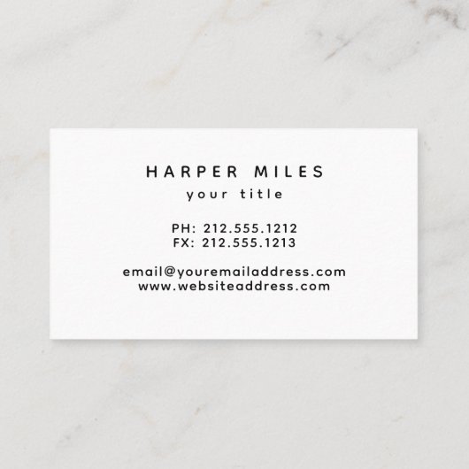 huizen visitekaartje van silhouette (Achterkant)