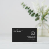 Huizentaxateur onroerend goed visitekaartje (Staand voorkant)