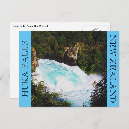 huka herfst blauw briefkaart (Voorkant / Achterkant)