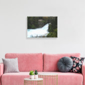 Huka-Herfsten bij het meer van Taupo Nieuw-Zeeland Canvas Afdruk (Insitu (Woonkamer))