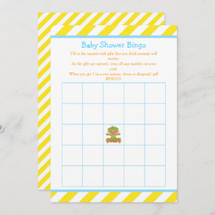 Hula Afrikaans Amerikaans Jongen Baby shower Bingo Kaart