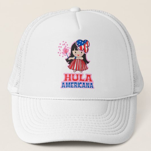 Hula Americana Trucker Hoed Trucker Pet (Voorkant)