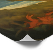 Hula Dance Hawaiian Vrouw Reizen Poster (Hoek)