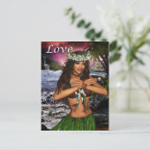 Hula Dancer Briefkaart (Staand voorkant)