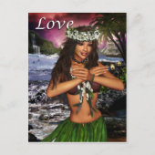 Hula Dancer Briefkaart (Voorkant)