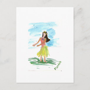 Hula Dancer Briefkaart