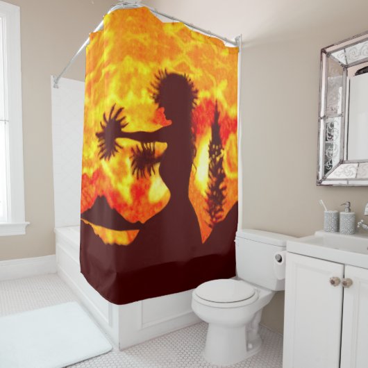 Hula Dancer  Douchegordijn (In situ)