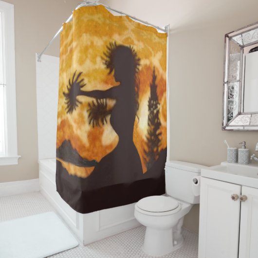 Hula Dancer Douchegordijn (In situ)