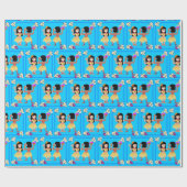 Hula Dancer Gift Wrapping Paper Cadeaupapier (Vlak)