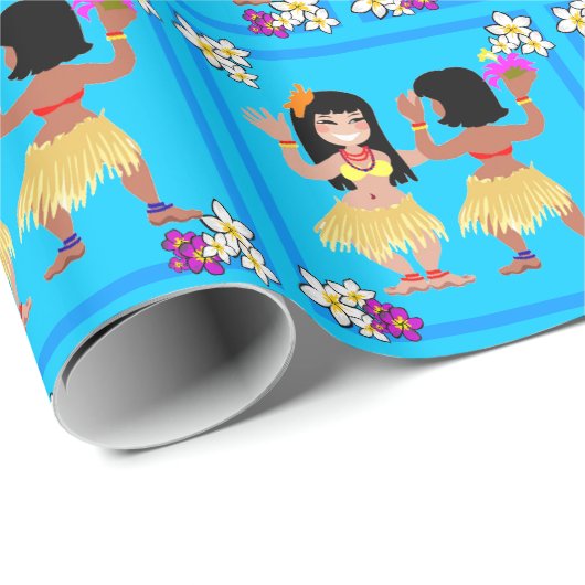 Hula Dancer Gift Wrapping Paper Cadeaupapier (Rol Hoek)