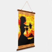 Hula Dancer Hanging Tapestry Hangend Wandkleed (Gebogen)