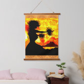 Hula Dancer Hanging Tapestry Hangend Wandkleed (Slaapkamer)