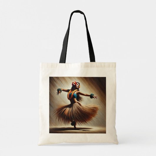 Hula Dancer Hawaii Tote Bag (Achterkant)