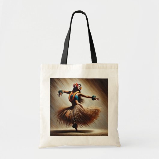 Hula Dancer Hawaii Tote Bag (Voorkant)