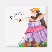 Hula Dancer Hawaiian Magnet (Voorkant)