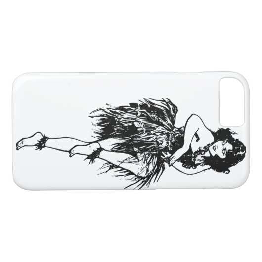 Hula Dancer iPhone 7/8 Phone Case (Achterkant (Horizontaal))