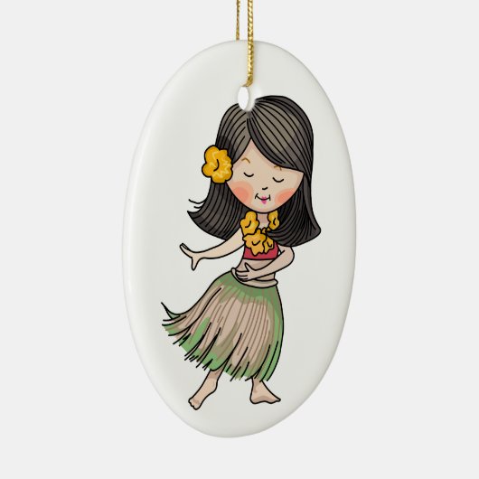 Hula Dancer Keramisch Ornament (Rechts)